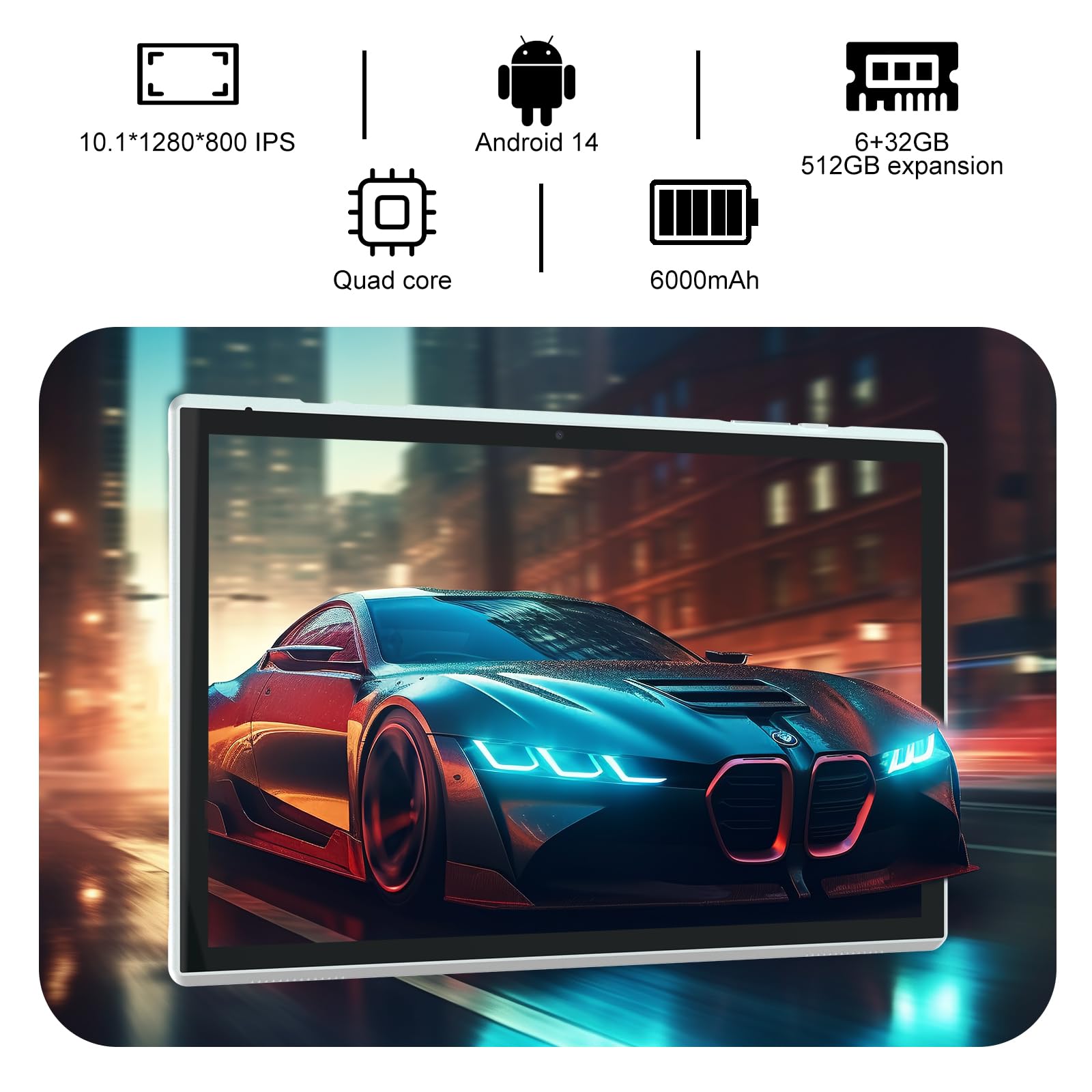 Amazon.co.jp: 10インチタブレット Android 14タブレットPC、10.1